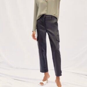 Aritzia Wilfred - Modern Vegan Leather Cargo Pant - SZ 4